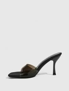 CUCCOO SZL Sandalias de tacón alto para mujer son sexys - Negro - Ver 4