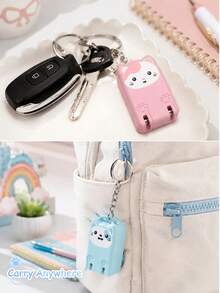 Joivida 1Pc Folding Nail Clipper, Portable Splash-Proof Stainless Steel Nail Cutter, Cat-Shaped Mini Keychain Manicure Tool, Essential For Daily & Travel Nail Care - multicolor - View 6