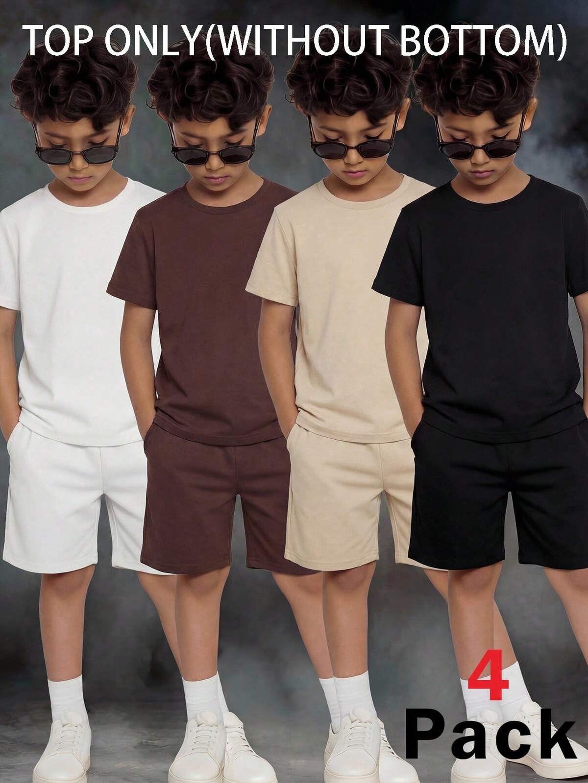 3 pièces T-shirt à manches courtes avec slogan amusant pour garçon préadolescent, vêtements pour étudiants et jeunes, cadeau d'été pour enfants