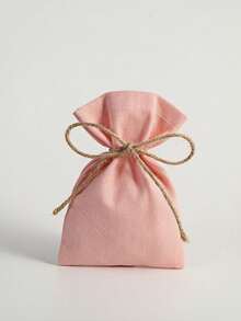 SHEIN 10 Piezas de bolsas de lona con cordón, bolsas para envolver regalos, bolsas de almacenamiento para joyas/cosméticos/electrónicos, detalles para bodas, disponible en múltiples colores y tamaños - Multicolor - Ver 19