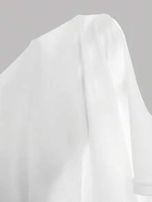 Girlism 青少年女孩針織條紋黑白純色休閒背心 3件組，適合日常休閒通勤 - 黑與白 - 查看 7