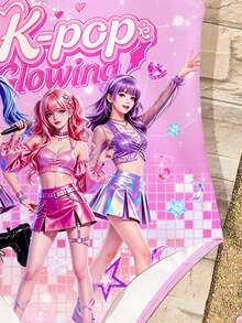 适合夏季的少女休闲简约连体泳衣 - 彩色 - 查看 5