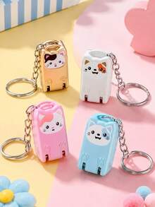 Joivida 1Pc Folding Nail Clipper, Portable Splash-Proof Stainless Steel Nail Cutter, Cat-Shaped Mini Keychain Manicure Tool, Essential For Daily & Travel Nail Care - multicolor - View 1
