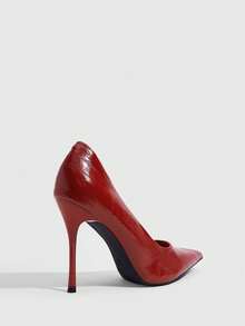 CUCCOO SZL Sepatu hak tinggi minimalis ujung runcing warna polos untuk wanita, sepatu kasual untuk sehari-hari, cocok untuk musim semi, liburan musim semi, Paskah, Natal, dan Hari Valentine. - Daun bambu cyan - View 3