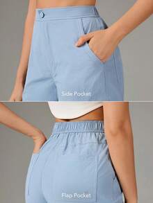 OutZeal Women Outdoor Pants Hiking Camping Multi Pockets Outdoor Bottoms - Blue - View 5