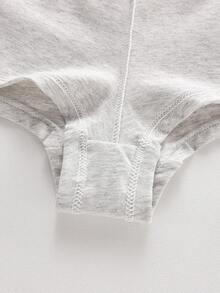 Ocili Light Gray Comfortable Casual Women's Hipster Panties (3pcs) - Light Grey - View 6
