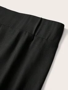 SHEIN EZwear 女款 2 件組黑色紫色七分緊身休閒內搭褲，適合夏季健身房穿著 - 彩色 - 查看 10