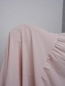 MainGRL Bohemian Tropical Soft Pink Strapless Dress, Spring/Summer Vacation - Baby Pink - View 9