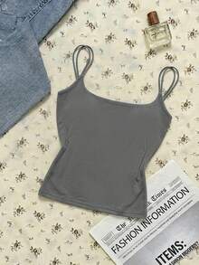 Attitoon 3pcs 95% Cotton Women's Tight-Fitting Backless Camisole, Summer Outfit For Women - Multicolor - View 8