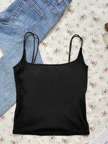 Attitoon 3pcs 95% Cotton Women's Tight-Fitting Backless Camisole, Summer Outfit For Women - Multicolor - View 6