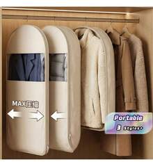 1pc New Down Jacket Compression Dust Cover, Wardrobe Clothing Dust Bag - Multicolor - View 1