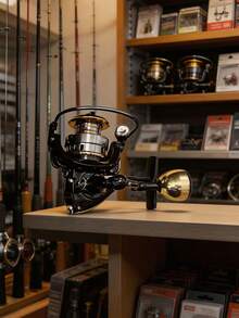 Reel Pancing Putar Okuma Offshore, Reel Putar 13+1bb dengan Engkol Logam dan Spool Dangkal, Cocok untuk Berbagai Perairan - Hitam - View 7