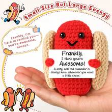 POKOJA LAND 1 Hand-Crocheted Table Decoration: A Fun And Cute Animal Figurine-The Perfect Thank-You Gift For Friends And Sisters, Or A Heartfelt Token Of Appreciation For Mom, Colleagues, And Family. Ideal As A Small Decorative Gift For The Bedroom. - Multicolor - View 17