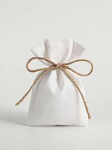 SHEIN 10 Piezas de bolsas de lona con cordón, bolsas para envolver regalos, bolsas de almacenamiento para joyas/cosméticos/electrónicos, detalles para bodas, disponible en múltiples colores y tamaños - Multicolor - Ver 16