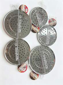 Zazumi Universal Stainless Steel Steamer With Detachable Legs, Cooking Steaming Pan And Pot Accessory, Multi-Functional Steaming Rack For , Grinding And Scratch-Proof Round Cooling Rack, Steamer Rack For Kitchen Thick Cookware Tool Seafood Boil - Silver - View 19
