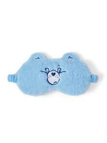 SHEIN X Care Bears Cute Blue Embroidered Plush Eye Mask - Blue - View 4