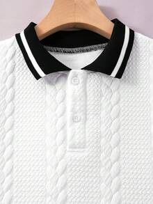 Tween Boy Short Sleeve Top And Shorts Casual Set - White - View 3