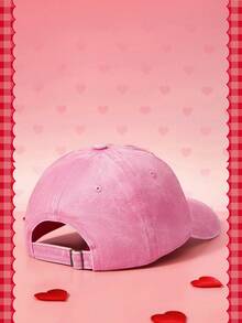 HELLO KITTY AND FRIENDS | SHEIN 1PC Baseball Cap, Suitable For Baseball, Basketball And Other Sports, Versatile In Autumn, Sports Style, Retro Style In The 1990s, Bright Colors, Flat Edge Hat, Adjustable Casual Dad Hat, Unisex Sports Visor, Sun Protection Casual Hat For Travel, Parties, Beaches And Other Occasions - powder - View 5