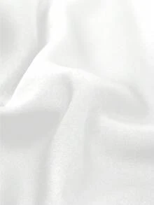 SHEIN Franclia Damen Sommerhemd mit Spitzenbesatz und asymmetrischem Saum - Weiss - Übersicht 3