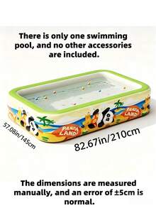 2026 New Panda Themed Inflatable Swimming Pool, Portable, 3-Layer Thickened Summer Cooling Pool, Suitable For Family Gatherings, Outdoor Parties, Camping, Picnics, Backyard Entertainment (Accessories Not Included), Foldable And Storable - A - View 7