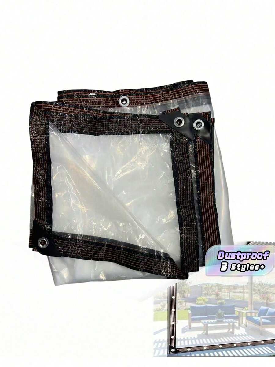 Multipurpose Waterproof Clear Tarp With Grommets: Perfect For Garden, Patio, Camping - Durable, Light-Passing, Easy Set-Up,Outdoor Plant Protection Canopy