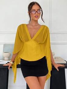 Women Blouses & Shirts - 黃色 - 查看 6