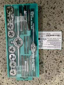 20Pcs Tap And Die Set  Tap Wrench Threading Tools Metric/Imperial Hand Tapping Tools For Metalworking Screw Thread Tap Die Tap,Tools For Men - one size fits all - View 10