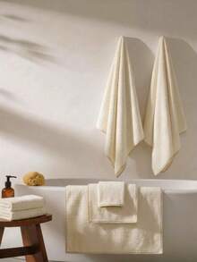 Cirelle 1/2 Pcs Ultra Soft Quick Dry Towel – Highly Absorbent Non-Pilling Lightweight Bath Towel For Home, Travel, Gym, Thin & Breathable For Hair/Face/Hands – Multiple Sizes Available - White - View 3