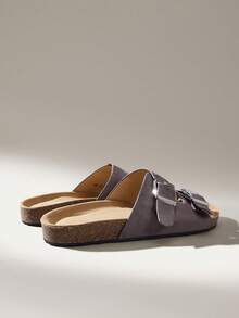 Solecia Women Shoes Fashion Grey Comfort Flats, Holiday Beach Sandals Summer - Grey - View 6