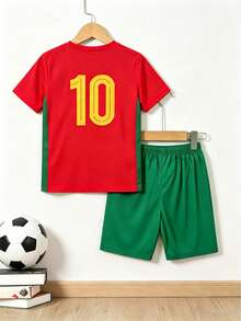25-26新季節運動服裝，青少年男孩專業足球服裝，運動套裝，返校季運動服裝 - 黃色 - 查看 3