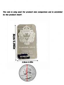 Silver Scottsdale, Foreign Trade Commemorative Coin, Square Commemorative Block, Silver-Plated Coin - Silver - View 4