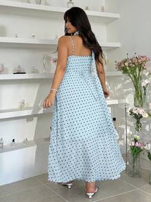 GalTyme Light Blue Plus Size Dress - Baby Blue - View 9