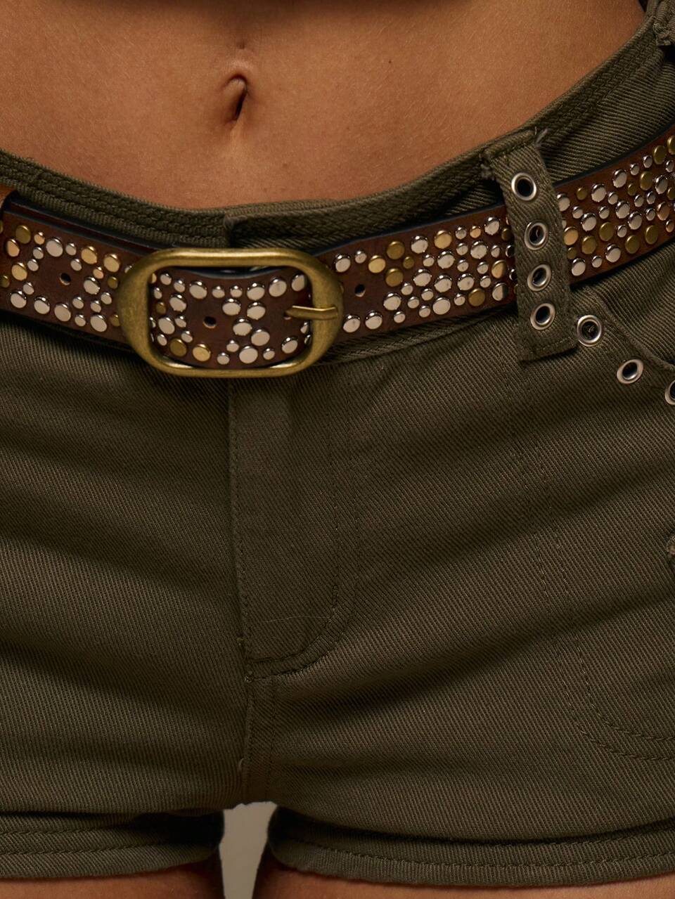 Mixed Studded Buckle Belt New Personalized Punk Design Sense Rivet Fashion Belt Spice Girl