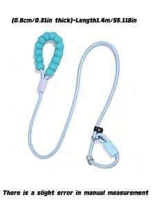 Pet Leash, Slip Lead, Anti-Slip Handle, Outdoor Leash, Nylon Rope.,Fashionable And Aesthetically , Perfect For Running, Training, Jogging, And Outdoor Dog Walking. The Leash Features A Soft, Comfortable Handle. - Multicolor - View 7