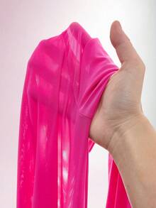 Amplova Gaun Mini Bodycon Pas Badan dengan Nuansa Bumi untuk Liburan Romantis - Hot Pink - View 9