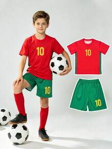 25-26新季節運動服裝，青少年男孩專業足球服裝，運動套裝，返校季運動服裝 - 黃色 - 查看 6