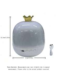 A 1 Piece Of Fantasy Projection Light In Pattern Colors With 21 Patterns, Galaxy Night Light, 360-Degree Rotating Christmas Projection Light Powered By USB, Room Decoration Light, Cloudy Starry Sky Projector, Night Atmosphere Light - Crown Light - View 3