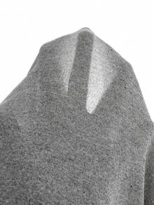 SHEIN 青少年男款圓領休閒字母印花T恤與運動長褲套裝 - 灰色 - 查看 6