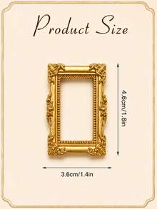 Mini Vintage Picture Frames, Small Resin Antique-Style Picture Frames, Small Gold Picture Frames-Perfect For DIY Wall Decor, Jewelry Display, Photography, Parties, Hotels, And Home Decor - 15 pcs - View 4