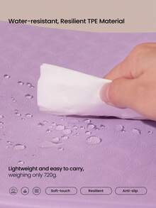 GLOWMODE Zen Fold Soft Lightweight Double-Sided Anti-Slip Foldable Yoga Mat Studio Gym Daily Active Wear - Purple - View 6