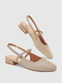 CUCCOO BIZCHIC Women's High Heel Pumps, Graduation Heel, Prom Heels For Summer Spring Shoes Spring Break Easter For Christmas Spring Shoes - Golden Greet - View 5