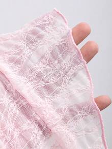 Sweetra Spring/Summer New Wide Strap Bow Textured Fabric Top, Sweet And Fashionable, Suitable For Daily Wear - Baby Pink - View 6