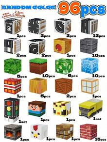 MINKOJA Magnetic Blocks,Building Blocks For Kids Ages 3+,Magnet Blocks Cubes,Stacking Magnet Toy,Birthday Toys, ,Travel Toy,Easter,Building Blocks,Building Block Sets,Magnetic Blocks - Multicolor - View 10