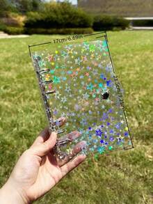1 Buah Map Kertas Transparan Berbentuk Bintang Warna-warni Ukuran A5/A6 yang Berubah Warna Sesuai Cahaya, Album DIY, Tas Penyimpanan Kartu Nama, Tempat Kartu Pos, Buku Catatan Lepas - MultiWarna - View 8