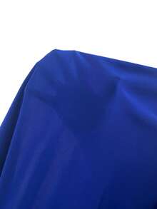 Manfinity Mode Royal Blue Semi-Sheer Men's Long Sleeve Shacket With Shirt Collar And Regular Length Hem, Formal, Ceremony - Royal Blue - View 7