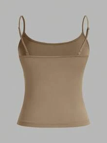 SHEIN EZwear 女款性感緊身短版吊帶背心上衣，適合夏季 - 彩色 - 查看 5