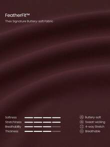 GLOWMODE FeatherFit™ Bring The Heat 柔軟輕盈防滑掛脖半罩式運動內衣，可拆式胸墊，低衝擊瑜伽皮拉提斯工作室日常運動穿搭 - 棕色 - 查看 6