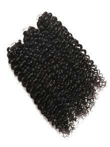Boho Braids Kinky Curly 波希米亞風編髮 預分束羽毛鉤編人髮 隱形奇蹟結 小螺旋捲曲鉤編髮 100%人髮接髮 - SNatural - 查看 3