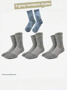 3 pares de calcetines de baloncesto de colores mixtos, calcetines con fondo de toalla para hombres, calcetines de compresión para fútbol, running y actividades al aire libre - Multicolor - Ver 13