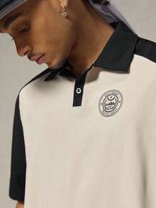 FRESIVO 男士休閒度假商務時尚拼接帥氣百搭 Polo 衫 - 彩色 - 查看 4